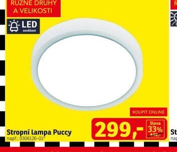 Stropní lampa Puccy - ASKO akcniletaky.com