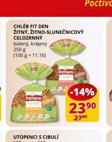 Chléb Fit Den žitný, žitno-slunečnicový celozrnný