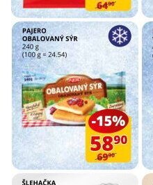 Pajero obalovaný sýr