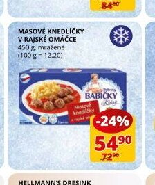Masové knedlíčky v rajské omáčce