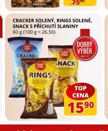 Cracker solený, Rings solené, Snacks