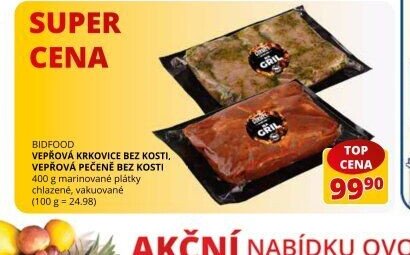 Bidfood Vepřová krkovice bez kosti / pečeně bez kosti