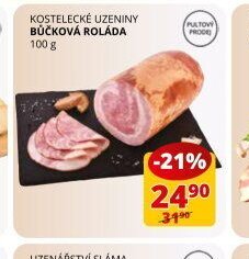 KOSTELECKÉ UZENINY BŮČKOVÁ ROLÁDA 100 g