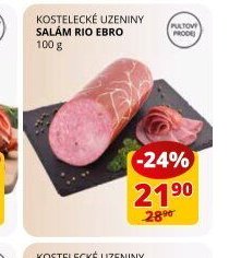 KOSTELECKÉ UZENINY SALÁM RIO EBRO 100 g