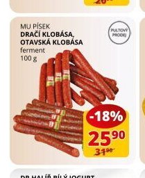MU PÍSEK DRAČÍ KLOBÁSA, OTAVSKÁ KLOBÁSA 100 g