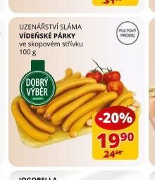UZENÁŘSTVÍ SLÁMA VÍDEŇSKÉ PÁRKY 100 g