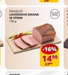 KRAHULÍK LAHŮDKOVÁ SEKANÁ SE SÝREM 100 g