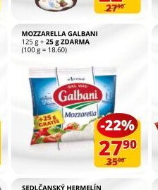 MOZZARELLA GALBANI 125 g + 25 g ZDARMA