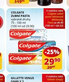 COLGATE ZUBNÍ PASTA