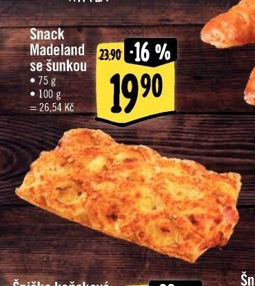 Snack Madeland se šunkou