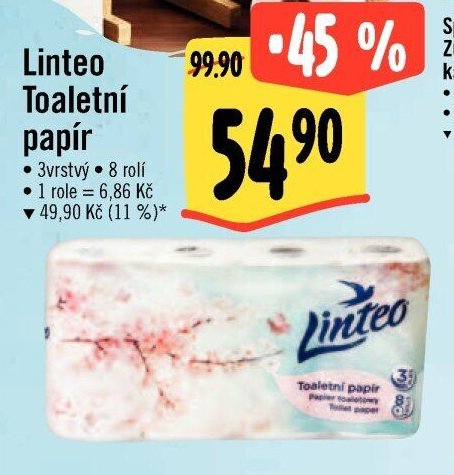 Linteo Toaletní papír