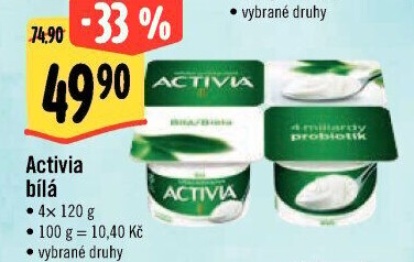 Bílý jogurt Activia Danone