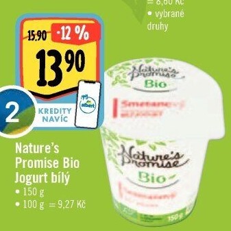 Bílý jogurt Bio Nature'