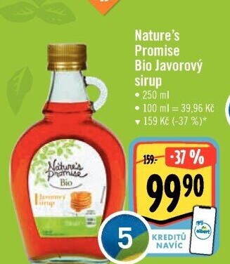 Javorový sirup bio Nature'