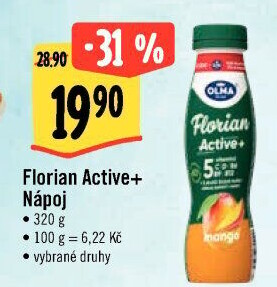 Jogurtový nápoj Florian Active+ Olma
