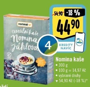 Kaše bez lepku Nomina Nominal