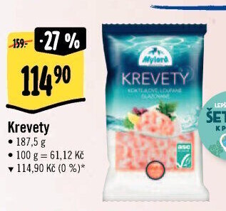 Krevety mražené Mylord