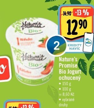 Ochucený jogurt bio Nature'