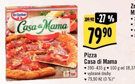Pizza mražená Casa di Mama Dr. Oetker