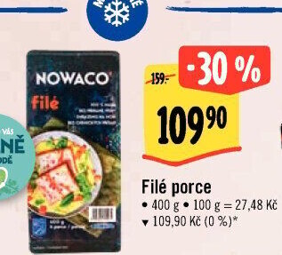 Rybí filé mražené Nowaco