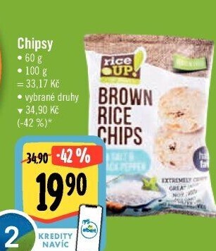 Rýžové chipsy Rice Up