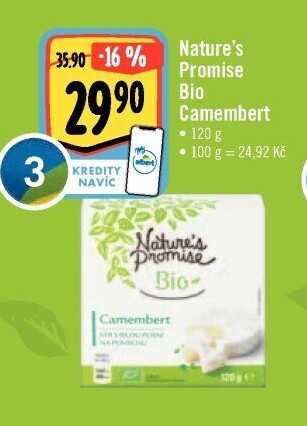 Sýr Camembert bio Nature'