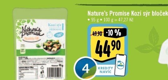 Sýr kozí přírodní Healthy life Nature'