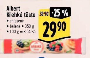 Těsto křehké na koláč Albert