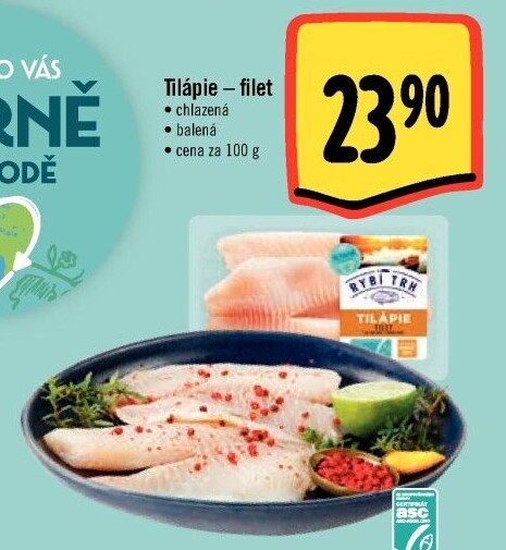 Tilápie nilská filety Albert