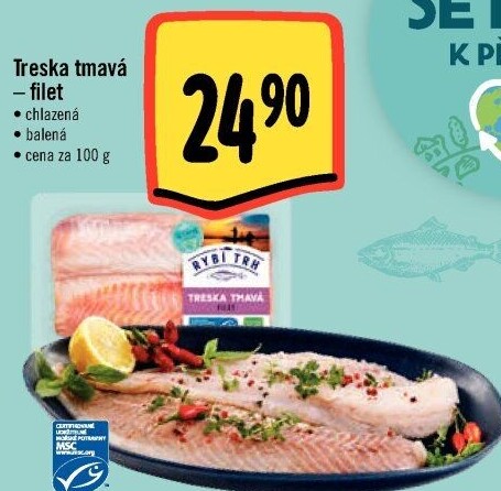 Treska tmavá filety Albert