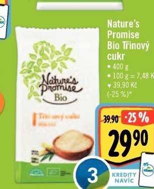 Třtinový cukr bio Nature'