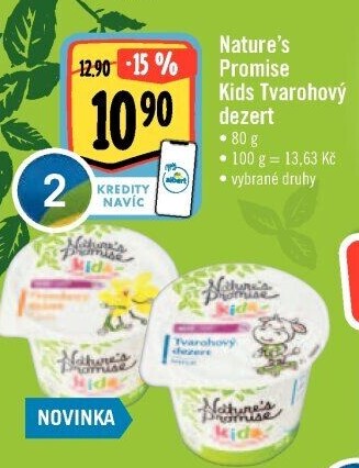 Tvarohový dezert Kids Nature'