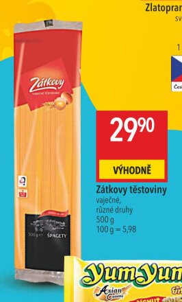 Zátkovy těstoviny
