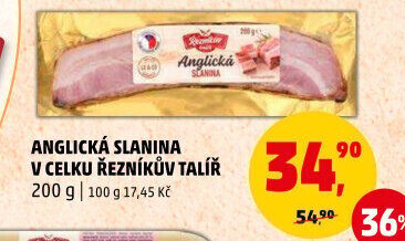Anglická slanina Řezníkův talíř