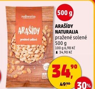 Arašídy pražené Naturalia