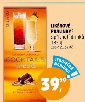 Bonboniéra Pralinky likérové Mieszko