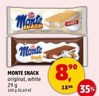 Dezert mléčný Monte Snack Zott
