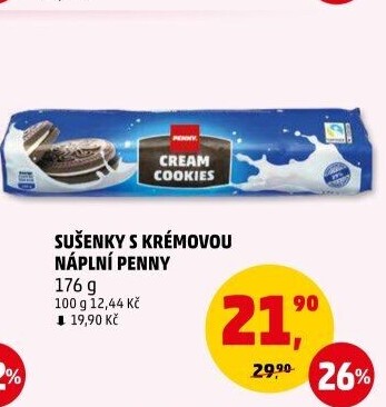 Krémové sušenky Penny