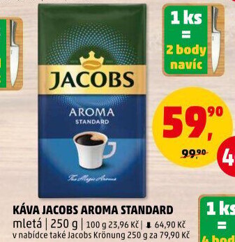 Mletá káva Jacobs Aroma Standard