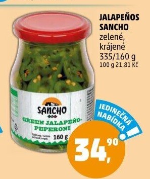 Papričky Jalapeňos Sancho