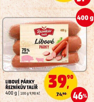 Párky libové Řezníkův talíř