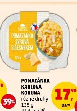 Pomazánky Karlova Koruna