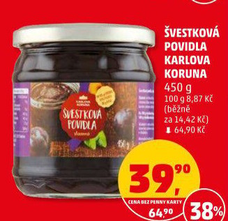 Povidla Karlova Koruna