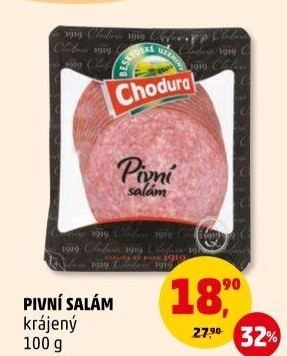 Salám pivní Beskydské uzeniny Chodura