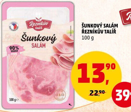 Salám šunkový Řezníkův talíř