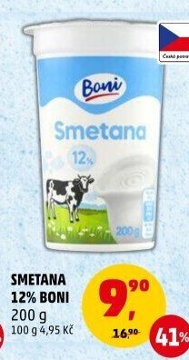 Smetana na vaření 12% Boni