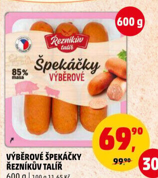 Špekáčky výběrové Řezníkův talíř