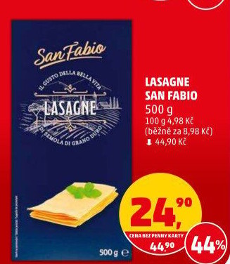 Těstoviny Lasagne San Fabio