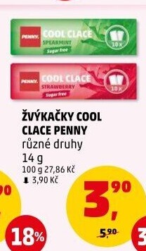 Žvýkačky Cool Clace Penny