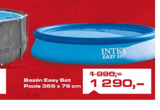 Bazén Easy Set Pools 366 x 76 cm - UNI HOBBY akcniletaky.com